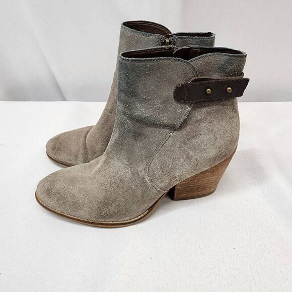 Sam Edelman Women's Marielle Gray Suede Ankle Booties Boots Size 6 M - Picture 4 of 10